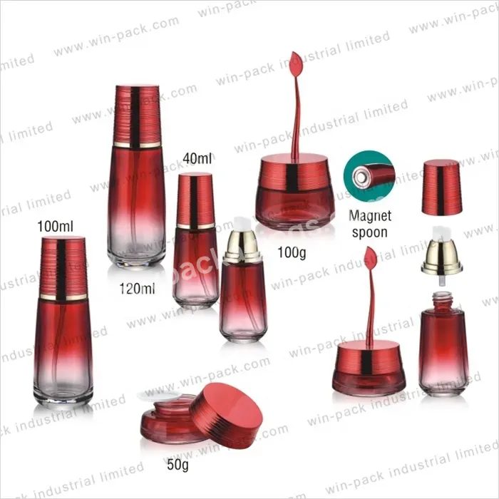 30g 50g 60ml 100ml 120ml Glass Bottle For Cosmetics Packaging Glass Cream Jar Glass Lotion Bottle With Pump For Sikincare