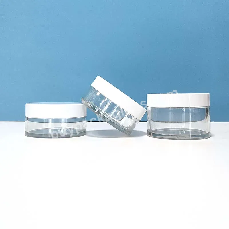 30g 50g 80g 100g 120g 45g 200g Cosmetic Container Sample Jar Pet Transparent Plastic Jar Lip Scrub Jar Body Butter Containers