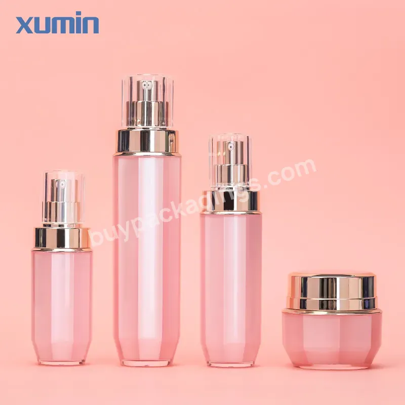 30g 50g Acrylic Jars Set 30ml 50ml 100ml 120ml Customized Cosmetic Packaging Skin Care Bottles Set Acrylic Bottles For Cosmetics