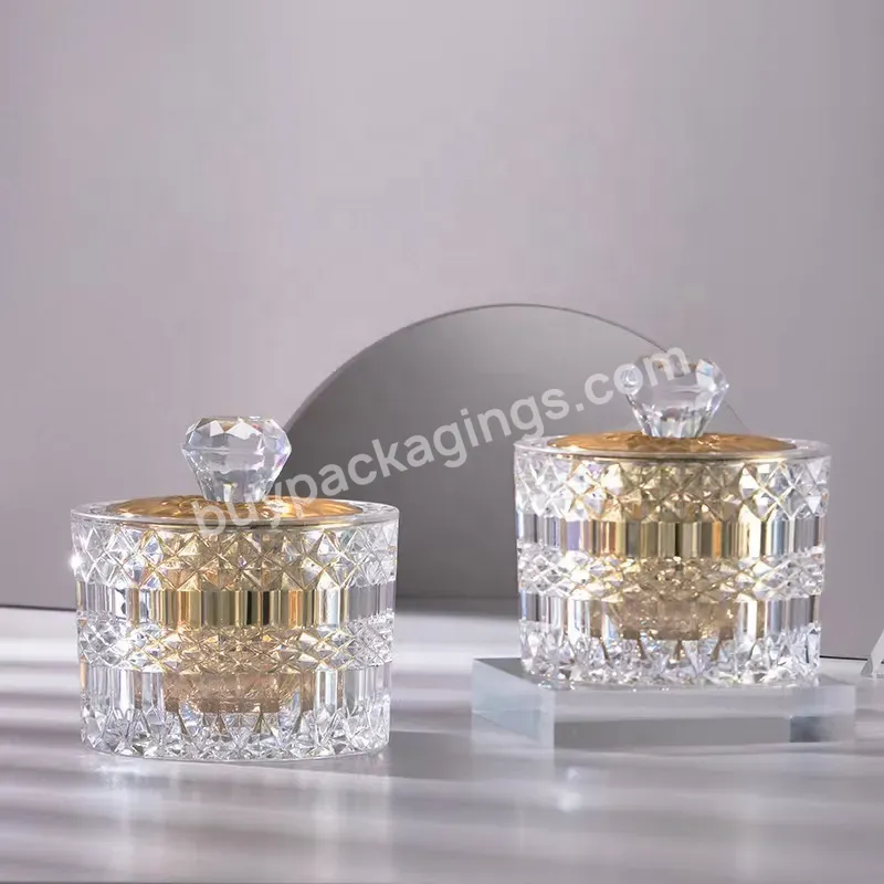 30g 50g Unique Cosmetic Jar Acrylic Double Wall Jars For Cosmetic