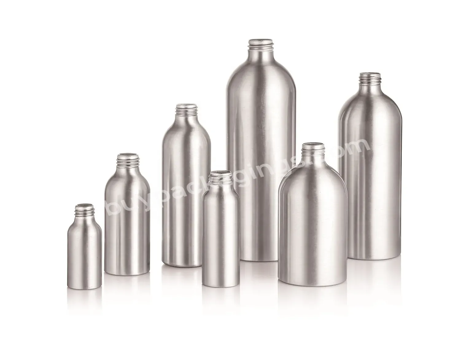 30ml-1000ml Metal Aluminum Refillable Recycled Aluminum Lotion Pump Bottle Shampoo Gel Bottles