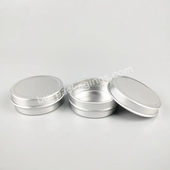 30ml 1oz 60ml 2oz Round Aluminum Tin Container Cream Aluminum Jar With Screw Cover