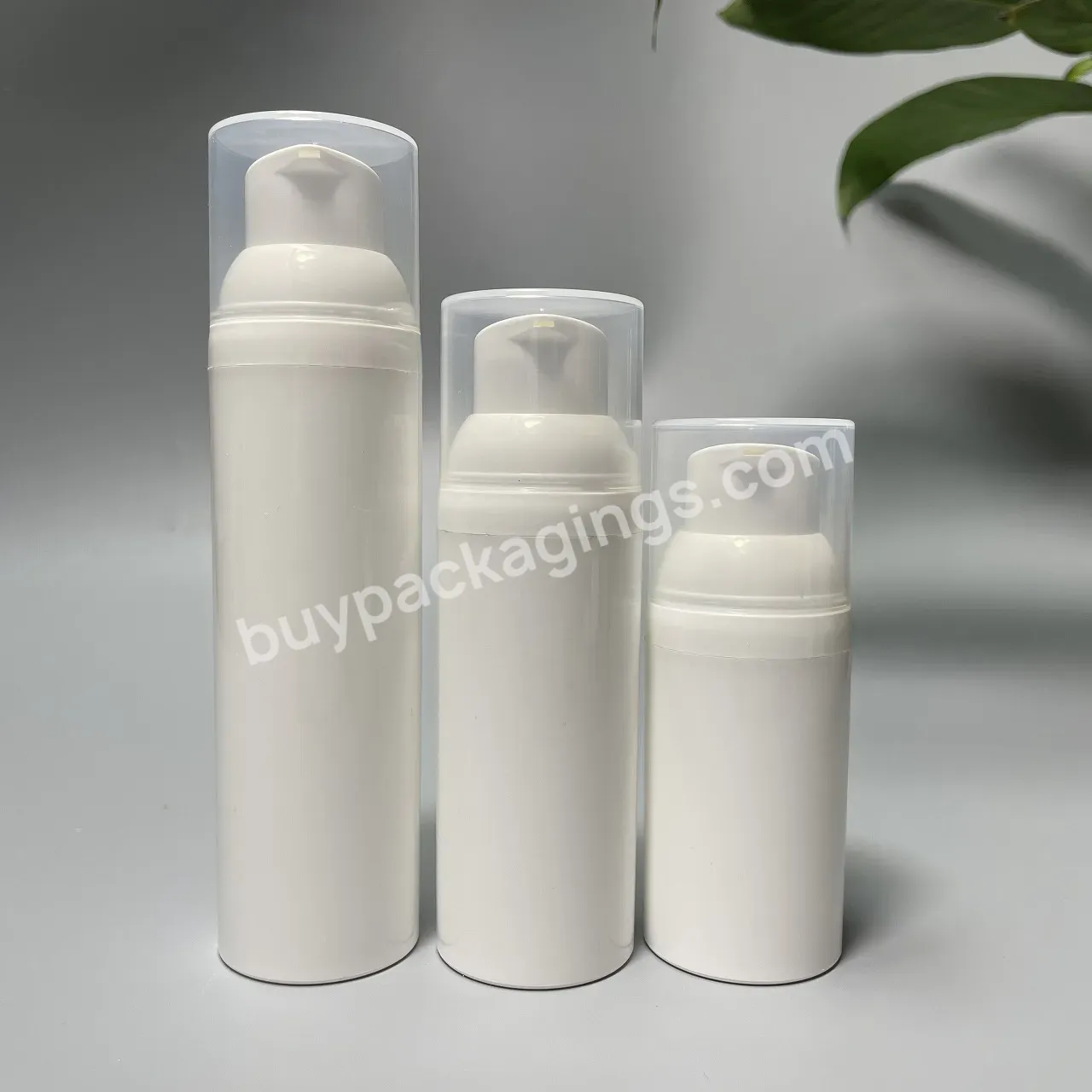 30ml 40g 50ml Empty Travel Mini Vacuum Clear Round Airless Lotion Cream Plastic Bottle For Skin Care