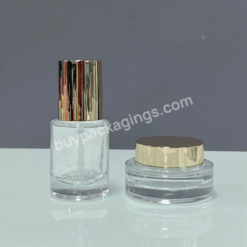 30ml 40ml 50ml 100ml 120ml 30g 50g Manufacturers Supply Luxury Transparent Cosmetic Packaging Set Bottles And Jars