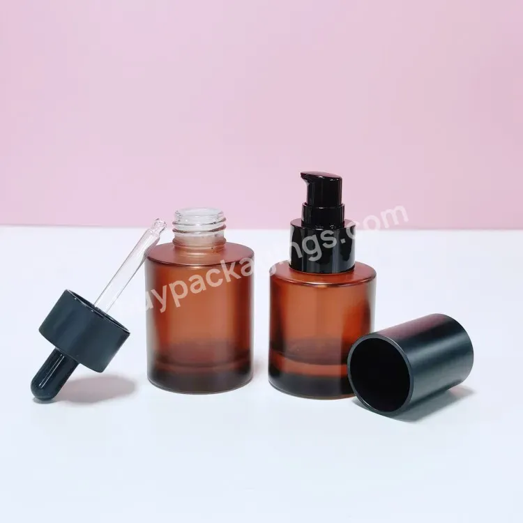 30ml 40ml 50ml New Arrival Amber Thicken Glass Dropper Bottle Serum Bottles Essential Oil Cosmetic Packaging