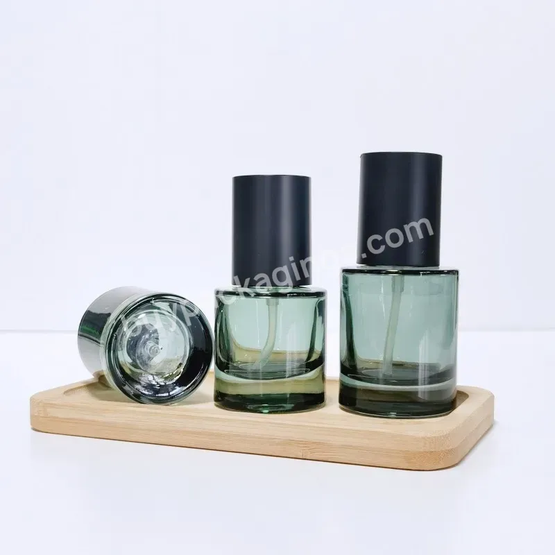 30ml 40ml 50ml Thick Clear Glass Dropper Bottle Heavy Bottom Glass Cosmetic Toner Perfume Serum Bottle For Skincare