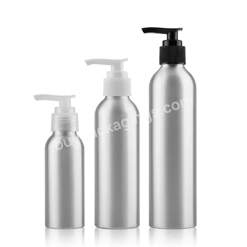 30ml-500ml Aluminium Metal Pump Bottle For Lotion Emulsion