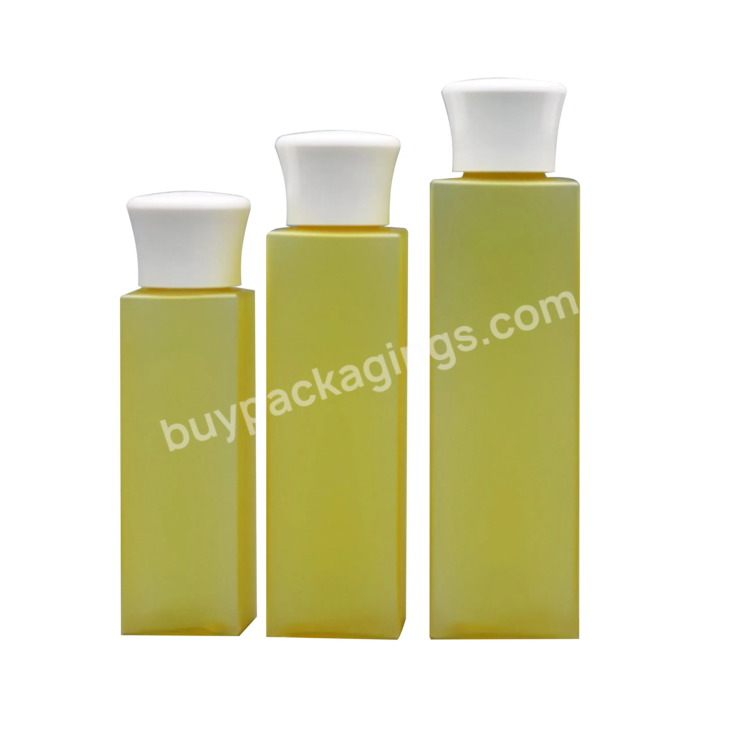 30ml 50ml 100ml 120ml 150ml 200ml Square Plastic Petg Bottle Cosmetic Lotion Toner Cream Bottle