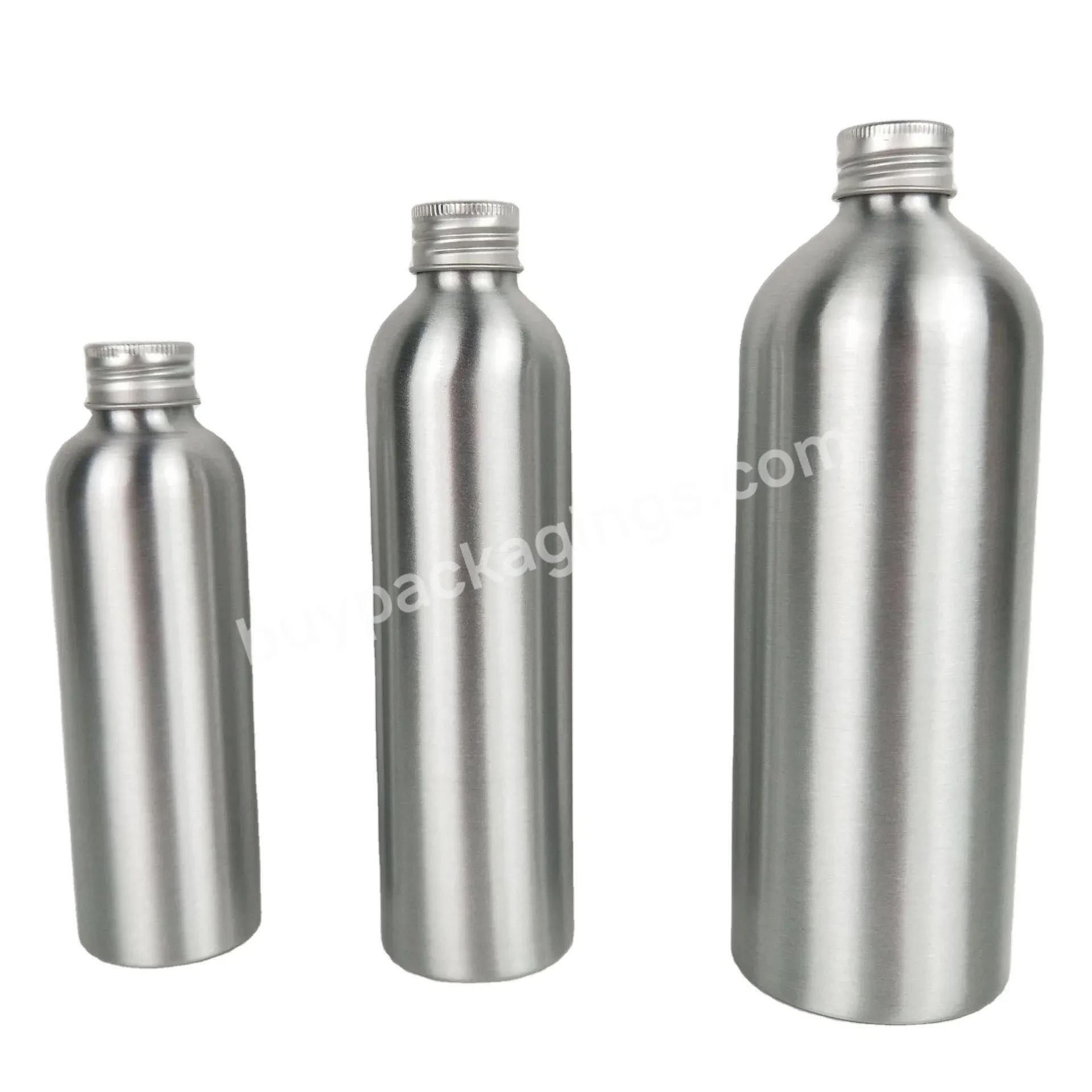 30ml 50ml 100ml 120ml 150ml 250ml 300ml 500ml Aluminum Perfume Bottle With Golden/silver Screw Cap