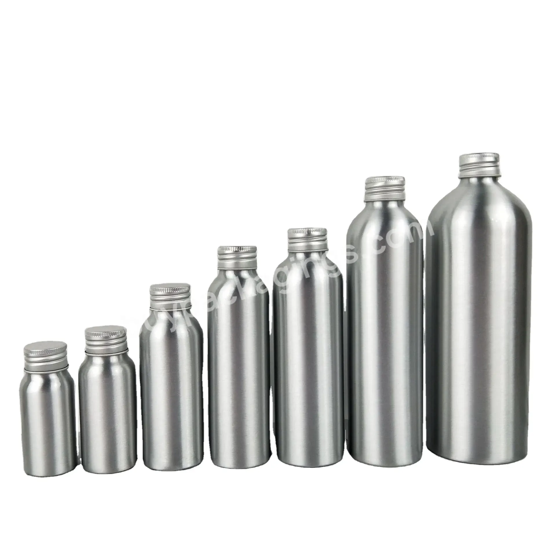 30ml 50ml 100ml 120ml 150ml 250ml 300ml 500ml Aluminum Perfume Bottle With Golden/silver Screw Cap