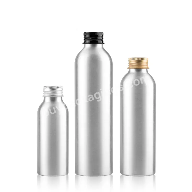 30ml 50ml 100ml 120ml 150ml 250ml 300ml 500ml Portable Refillable Lotion Bottles Aluminum Lightweight Essential Oil Bottles