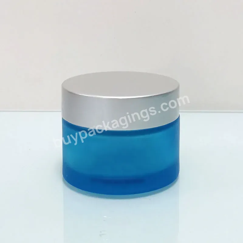 30ml 50ml 100ml 120ml 200ml 250ml 500ml Cosmetic Packaging Clear Amber Black Glass Cream Jar With Plastic Lid