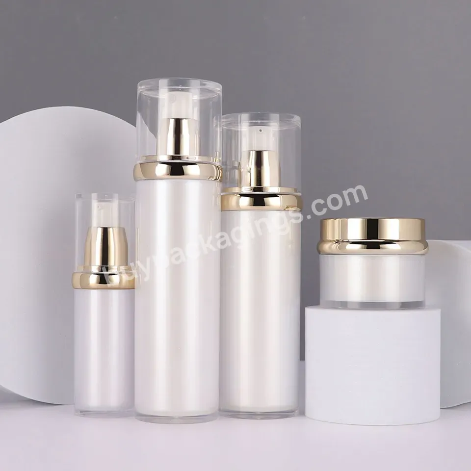 30ml 50ml 100ml 120ml White Acrylic Plastic Bottle Body Care Skin Care Conditioner Lotion Pump Bottle