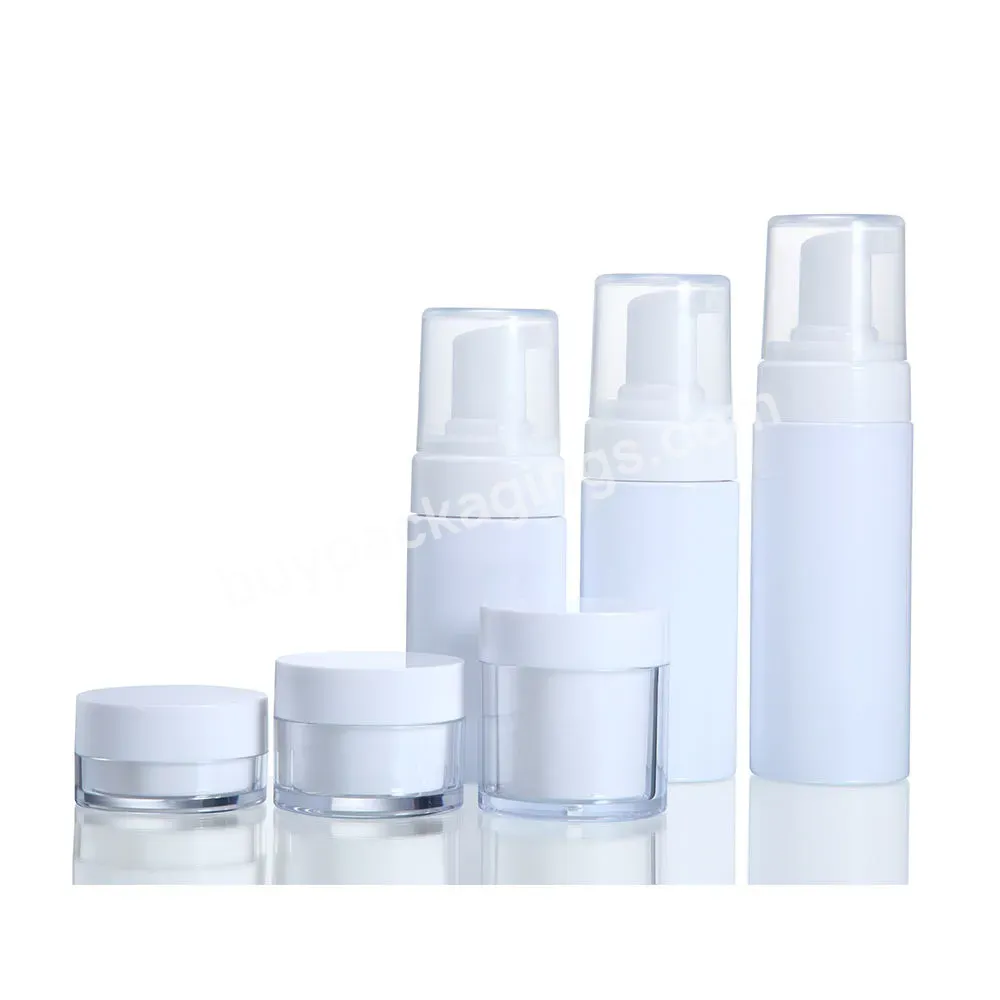 30ml 50ml 100ml 150ml 180ml 200ml Pet Empty White Foam Soap Dispenser Facial Cleanser Cosmetic Foam Bottle