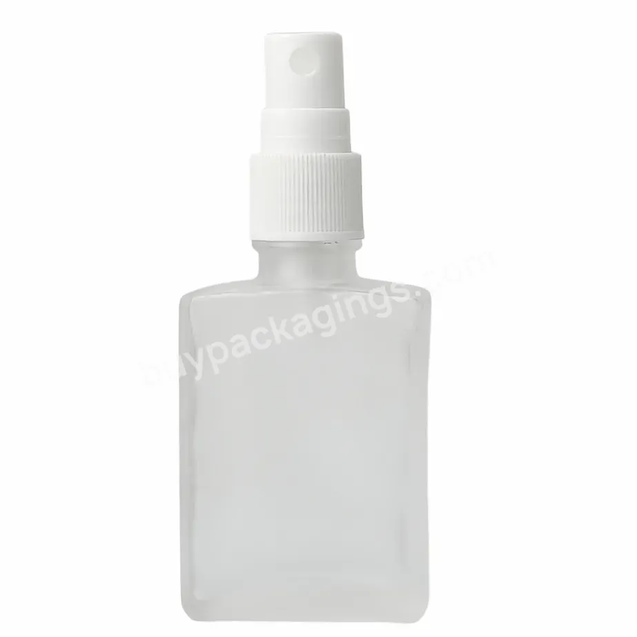 30ml 50ml 100ml Flat Square Transparent Cosmetic Glass Dropper Bottle Hair Oil Bread Oil With Glass Dropper