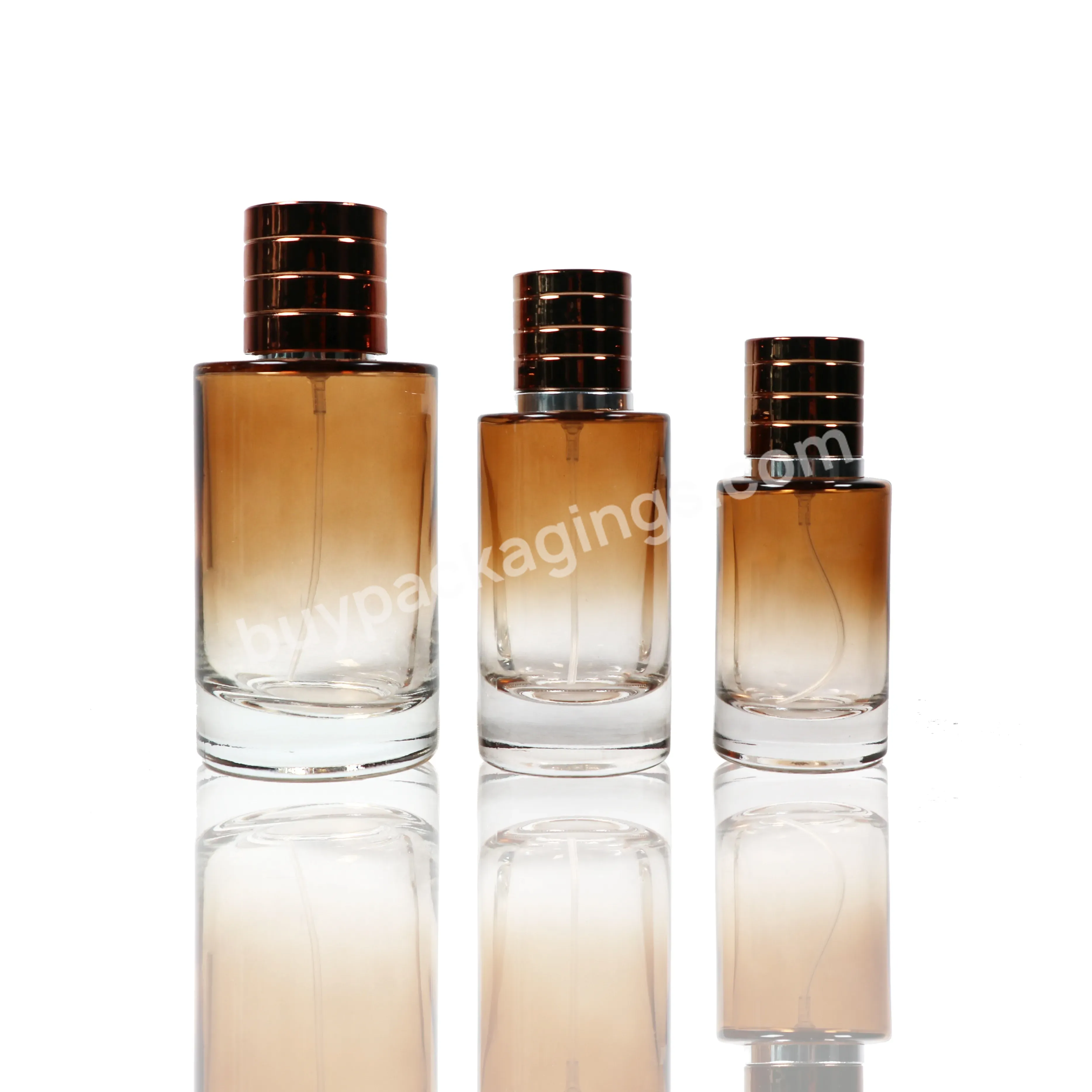 30ml 50ml 100ml Free Sample Luxury Gradient Color Refill Pump Sprayer Empty Glass Perfume Bottles