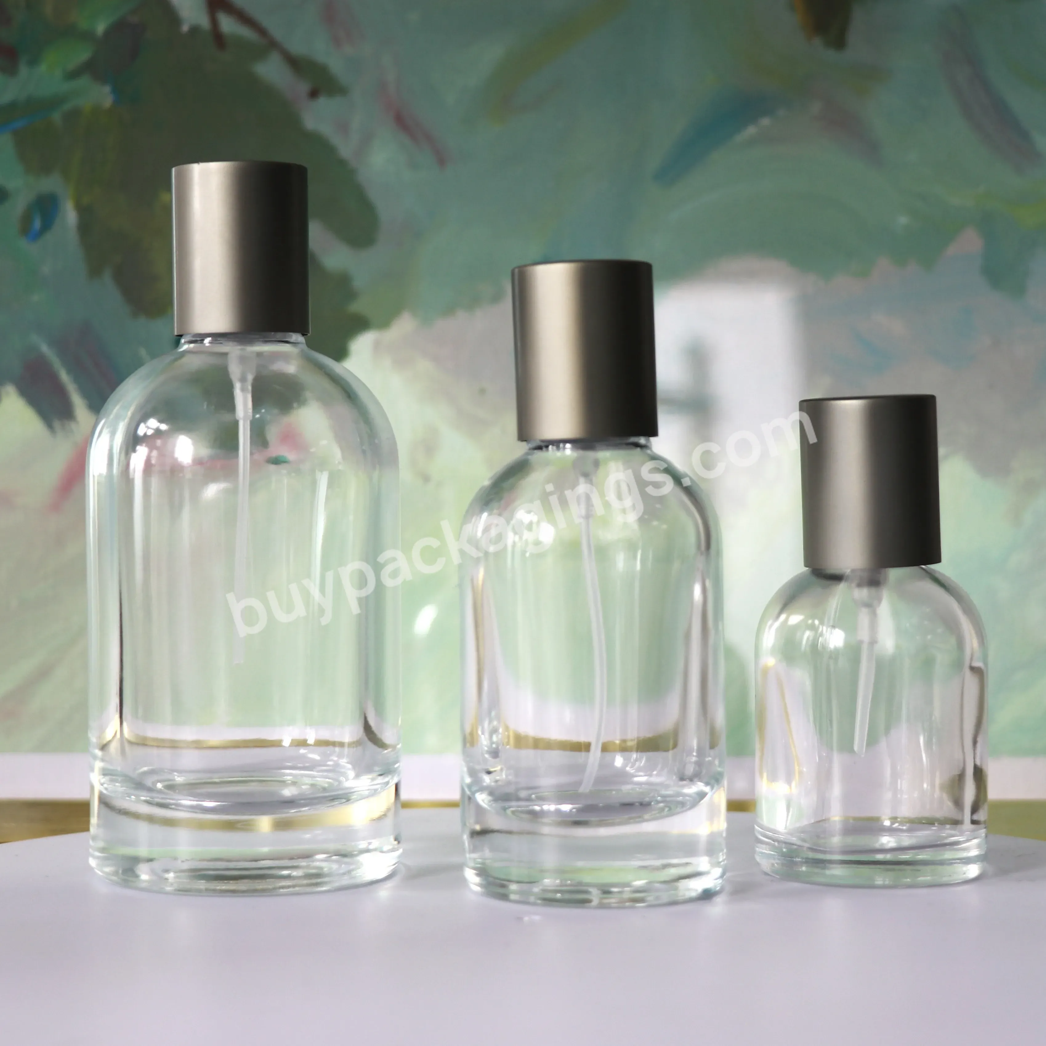 30ml 50ml 100ml Wholesale Empty Glass Perfume Bottle Parfum Bottled Spray With Aluminum Cap