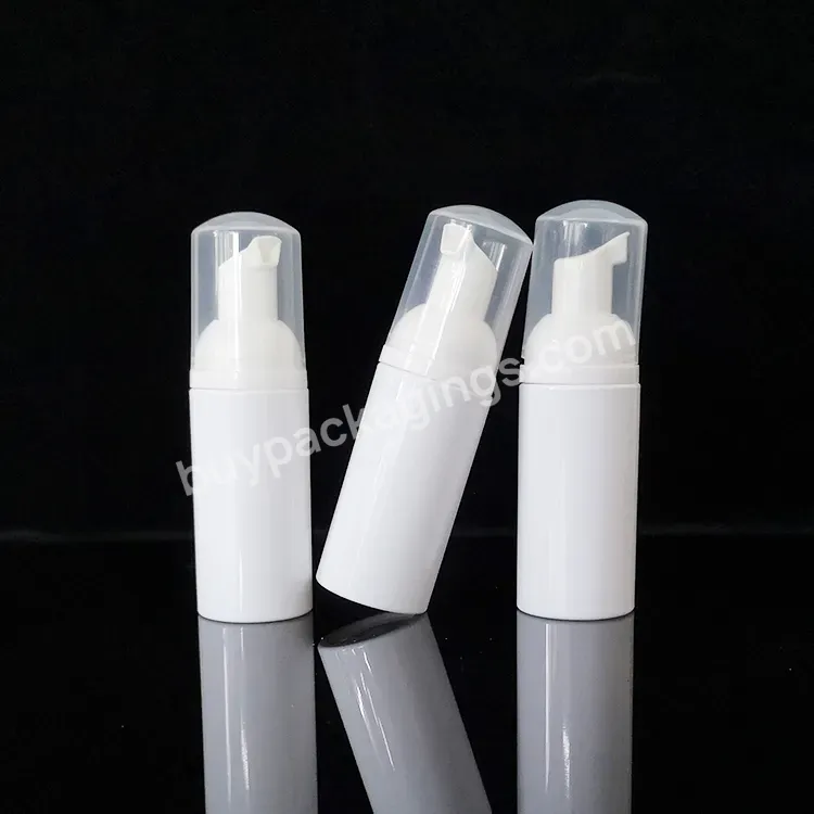 30ml 50ml 60ml Cosmetics Soap Shampoo Foam Pump Bottles White Lash Foam Dispenser Bottle For Face Cleaning