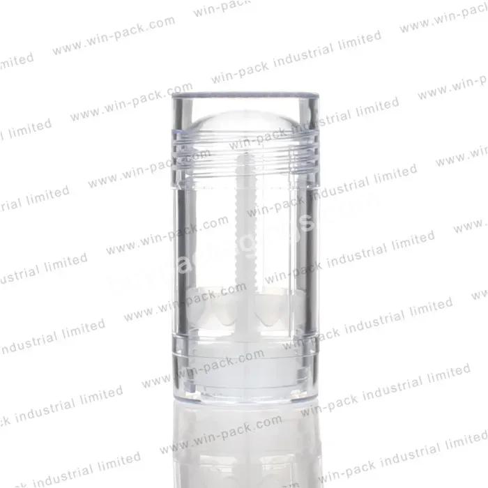 30ml 50ml 75ml Clear Empty Deodorant Stick Bottle With Clear Cap For Cosmetic,Deodorant Bottle Manufacturer