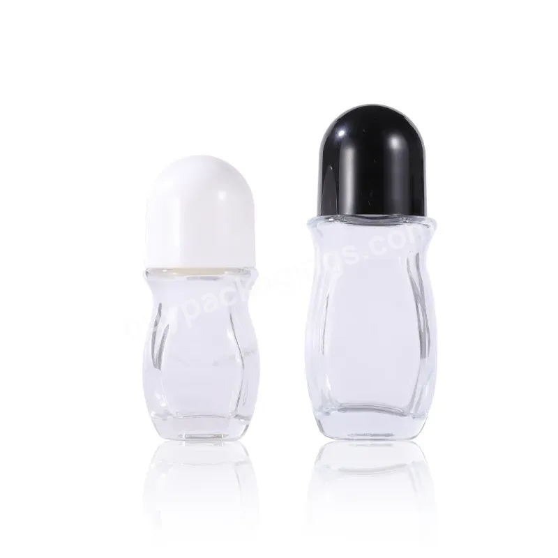 30ml 50ml Clear Essential Oil Roller Bottle Glass Roll On Bottle Perfume Bottle Travel Empty Roller Perfume Vials