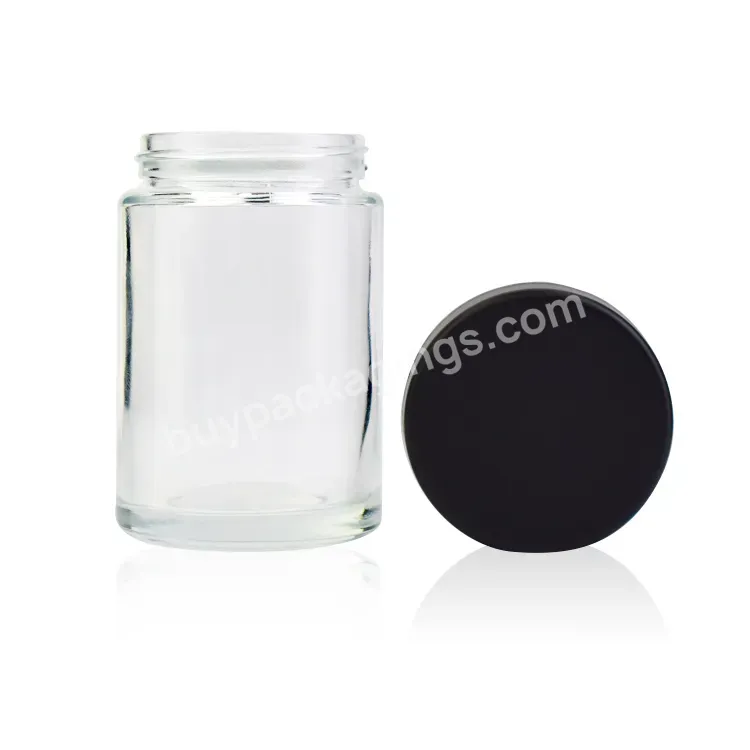 30ml 50ml Popular Glass Jar With Black Plastic Screw Lid Skin Care Flower Packaging Glass Bottle - Buy 30 Ml 50 Ml Popular Glass Jar,Glass Jar With Child Resistant Lid,Black Plastic Screw Lid Skin Care Flower Packaging Glass Bottle.