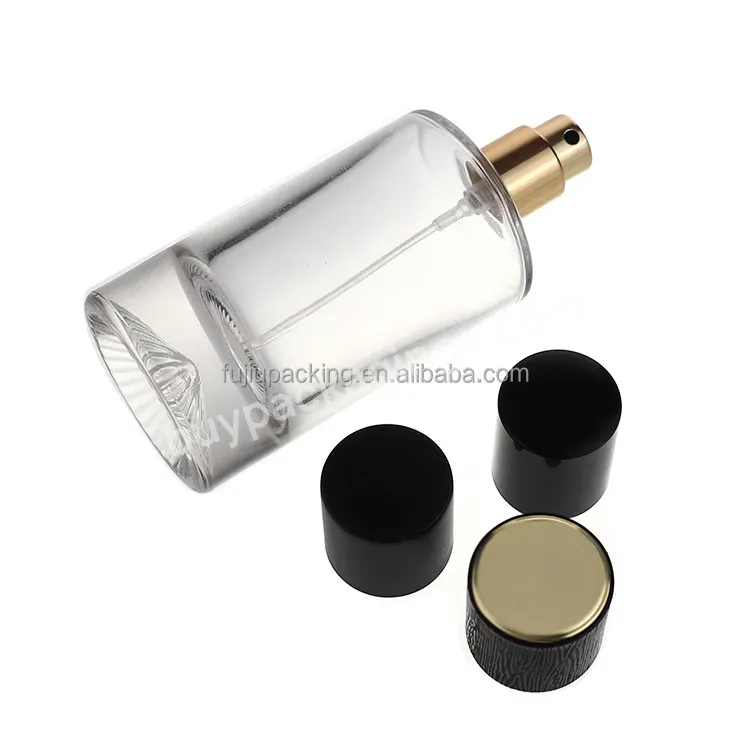 30ml 50ml Round Empty Luxury Gold Cap Perfume Packaging Bottle Spray Atomizer Glass Perfume Bottle