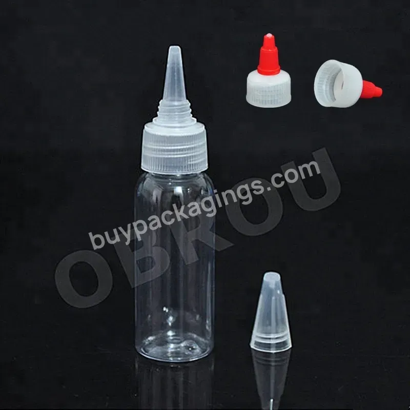 30ml 60ml 100ml 120ml Empty Pet Plastic Dropper Bottle With Pointed Mouth Cap For Glue Ink Packaging - Buy Empty Pet Plastic Dropper Bottle,Dropper Bottle With Pointed Mouth Cap,Ink Packaging Plastic Dropper Bottles.