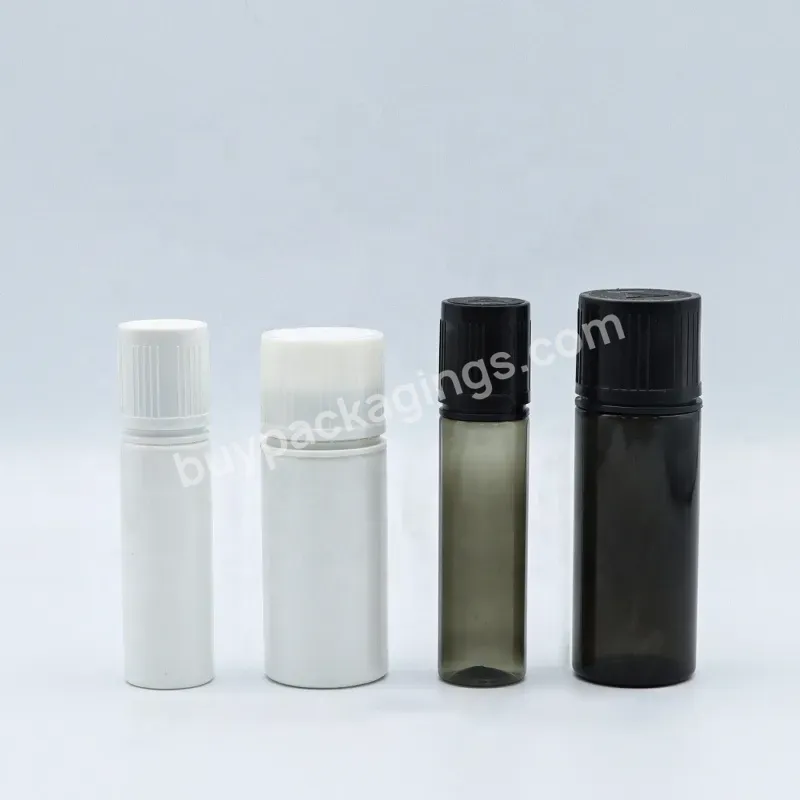 30ml 60ml 100ml 120ml Flat Cover Plastic Squeeze Bottle Liquid Juice Bottle Packaging With Childproof Tamper Evident Cap