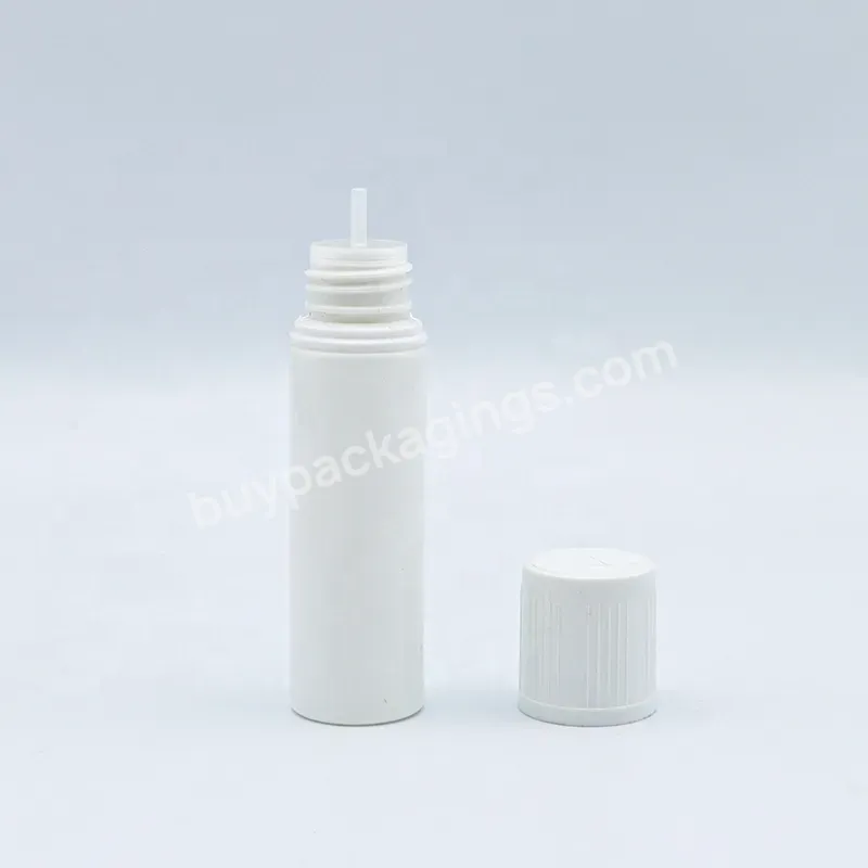 30ml 60ml 100ml 120ml Flat Cover Plastic Squeeze Bottle Liquid Juice Bottle Packaging With Childproof Tamper Evident Cap