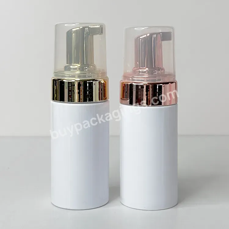 30ml 60ml Empty Gold Rose Glod Foam Pump Facial Cleanser Foaming Bottle Pet Travel Eyelashes Shampoo Plastic Bottle