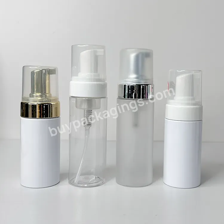 30ml 60ml Empty Gold Rose Glod Foam Pump Facial Cleanser Foaming Bottle Pet Travel Eyelashes Shampoo Plastic Bottle