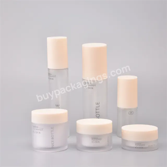 30ml 60ml Frosted Plastic Lotion Bottle Spray Bottle For Cosmetic Packaging Luxury Skin Care Lotion Pump Bottle