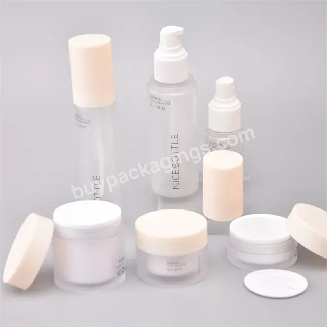 30ml 60ml Frosted Plastic Lotion Bottle Spray Bottle For Cosmetic Packaging Luxury Skin Care Lotion Pump Bottle