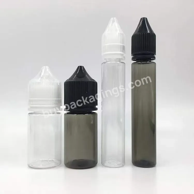 30ml Black V3 Oil Liquid Empty Liquid Juice Squeeze Pet Plastic Bottles