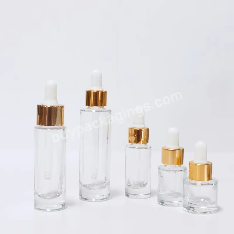 30ml Clear Transparent Glass Dropper Bottles Essential Oil Glass Dropper Bottle For Cosmetic Packaging