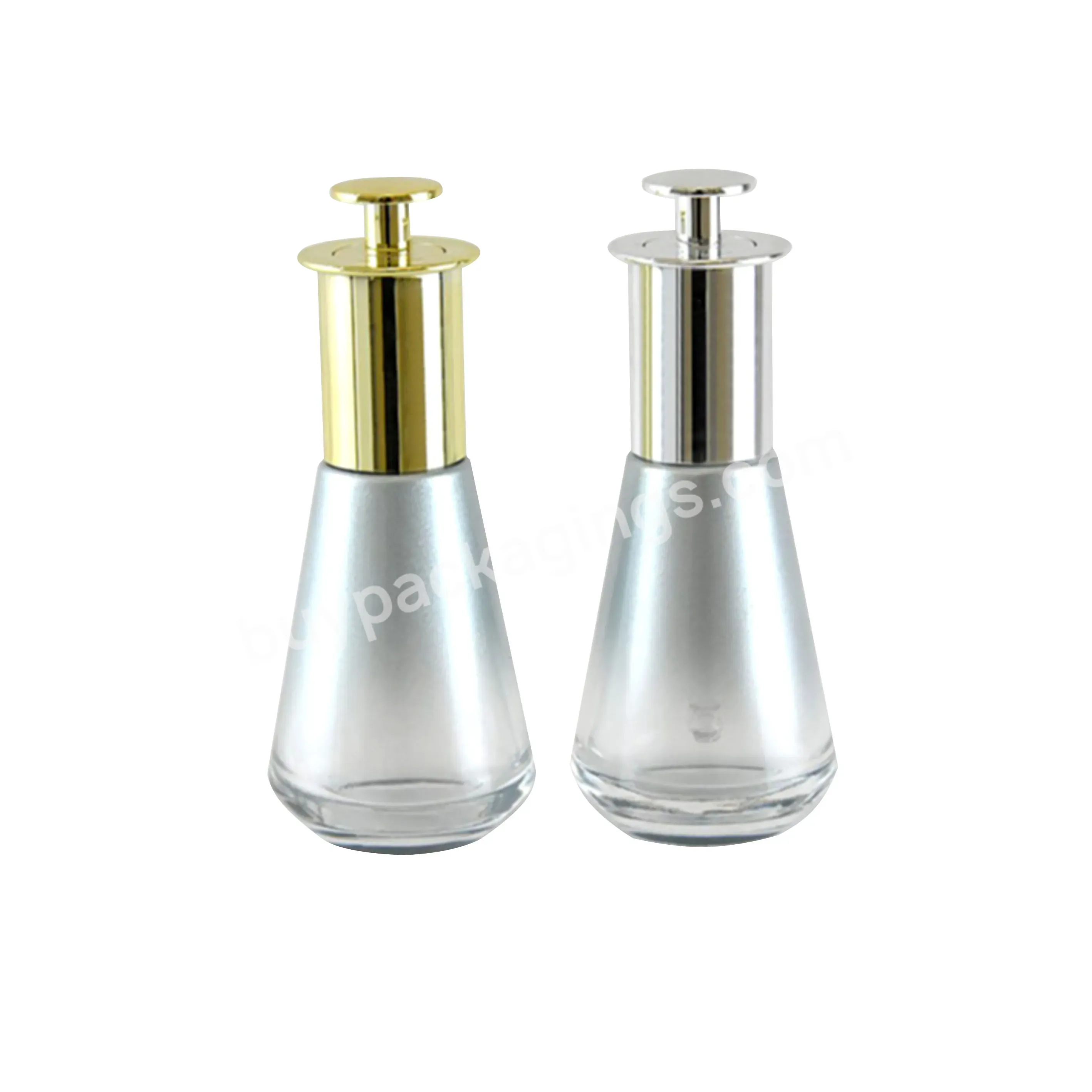 30ml Cone Shape Essential Oil Glass Dropper Bottle Press On Face Serum Bottle Oil Serum Bottle