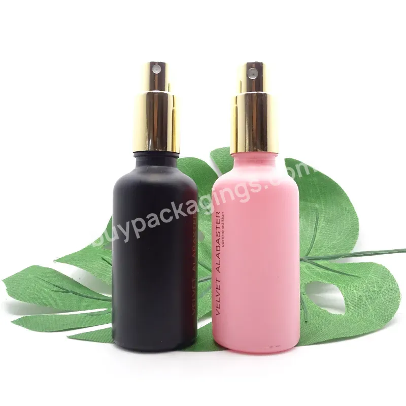 30ml Eco Friendly Matte Pink Luxury Round Oil Serum Dropper Glass Bottle For Face Care Skin Care Packing Hair Oil Bottle