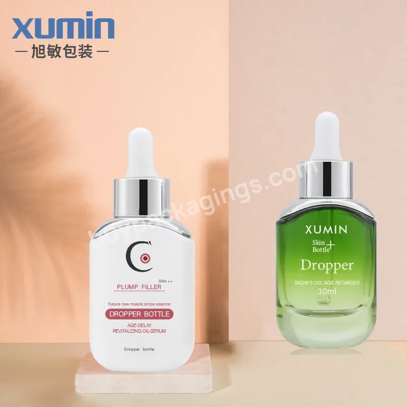 30ml Frosting Amber Glass Dropper Bottles 30 Ml Customized Essential Oil Dropper Bottle For Cosmetic Packaging