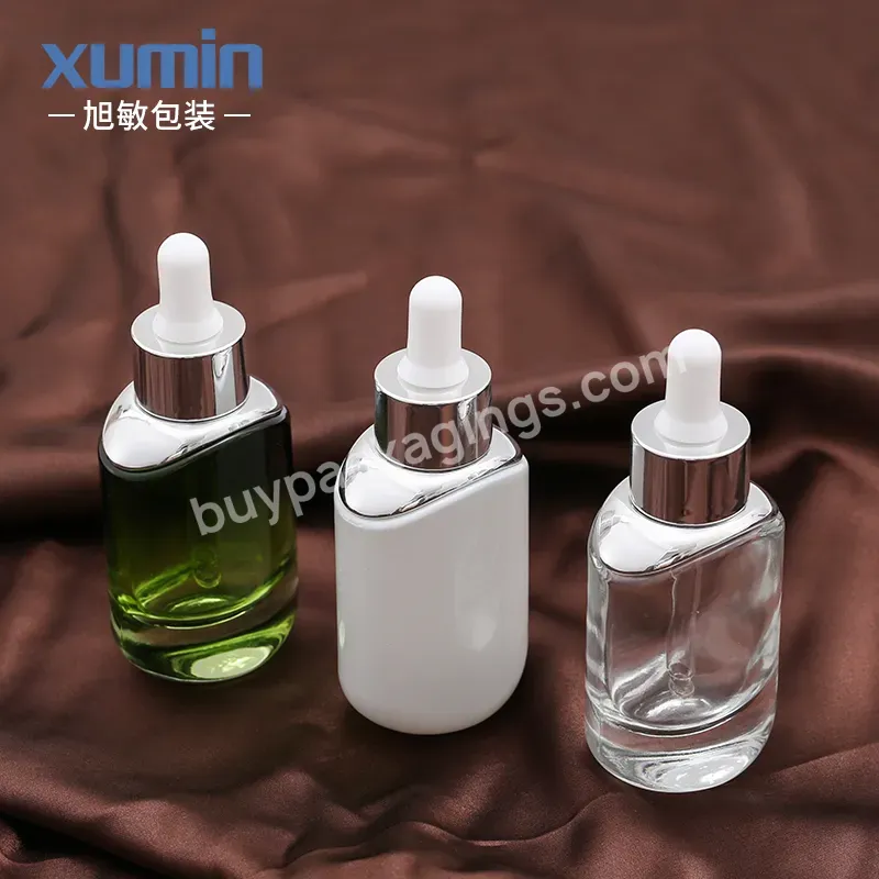 30ml Frosting Amber Glass Dropper Bottles 30 Ml Customized Essential Oil Dropper Bottle For Cosmetic Packaging