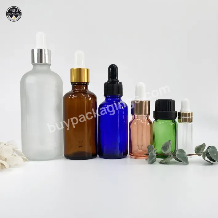 30ml Glass Hair Oil Dropper Bottle Cosmetic Containers Packaging Glass Tincture Bottle For Cosmetic Essential Oil Bottle