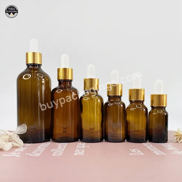 30ml Glass Hair Oil Dropper Bottle Cosmetic Containers Packaging Glass Tincture Bottle For Cosmetic Essential Oil Bottle