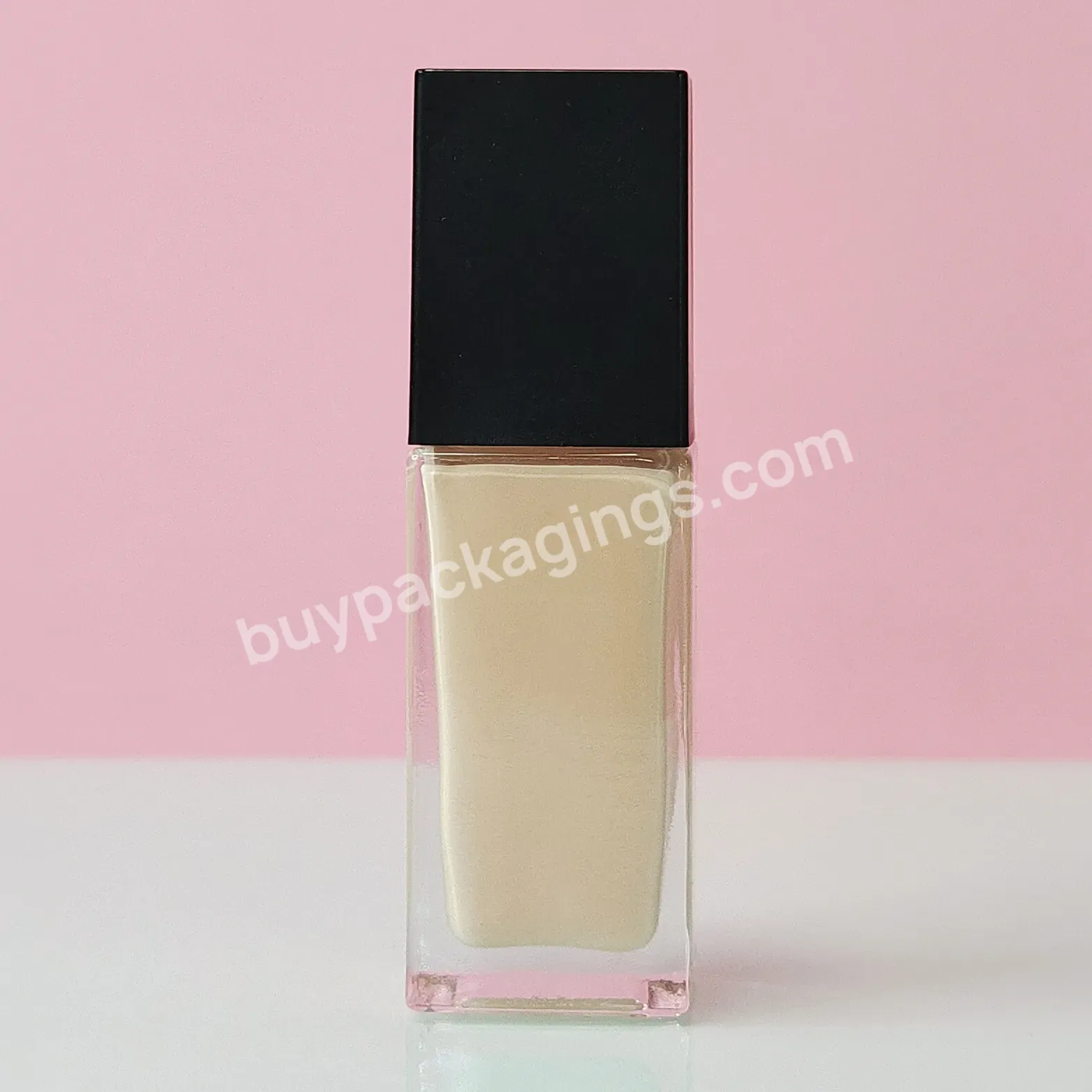 30ml Hot Sale Customize Clear Forested Empty Cosmetic Packaging Liquid Foundation Container Glass Bottle