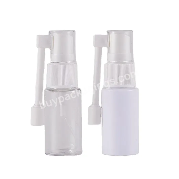 30ml Pe Long Mouth Spray Bottles Plastic Nasal Dispenser Bottles Pharmaceutical Spray Bottles