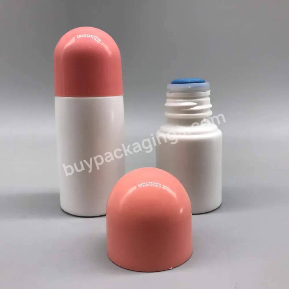 30ml Pet Plastic Bottle Empty Liquid Sponge Head Applicator Bottle For Skin Care Scalp Hair Care