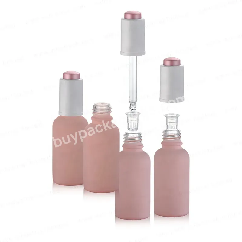 30ml Pink Push Serum Push Essence Oil Glass Bottle Drop Bottle