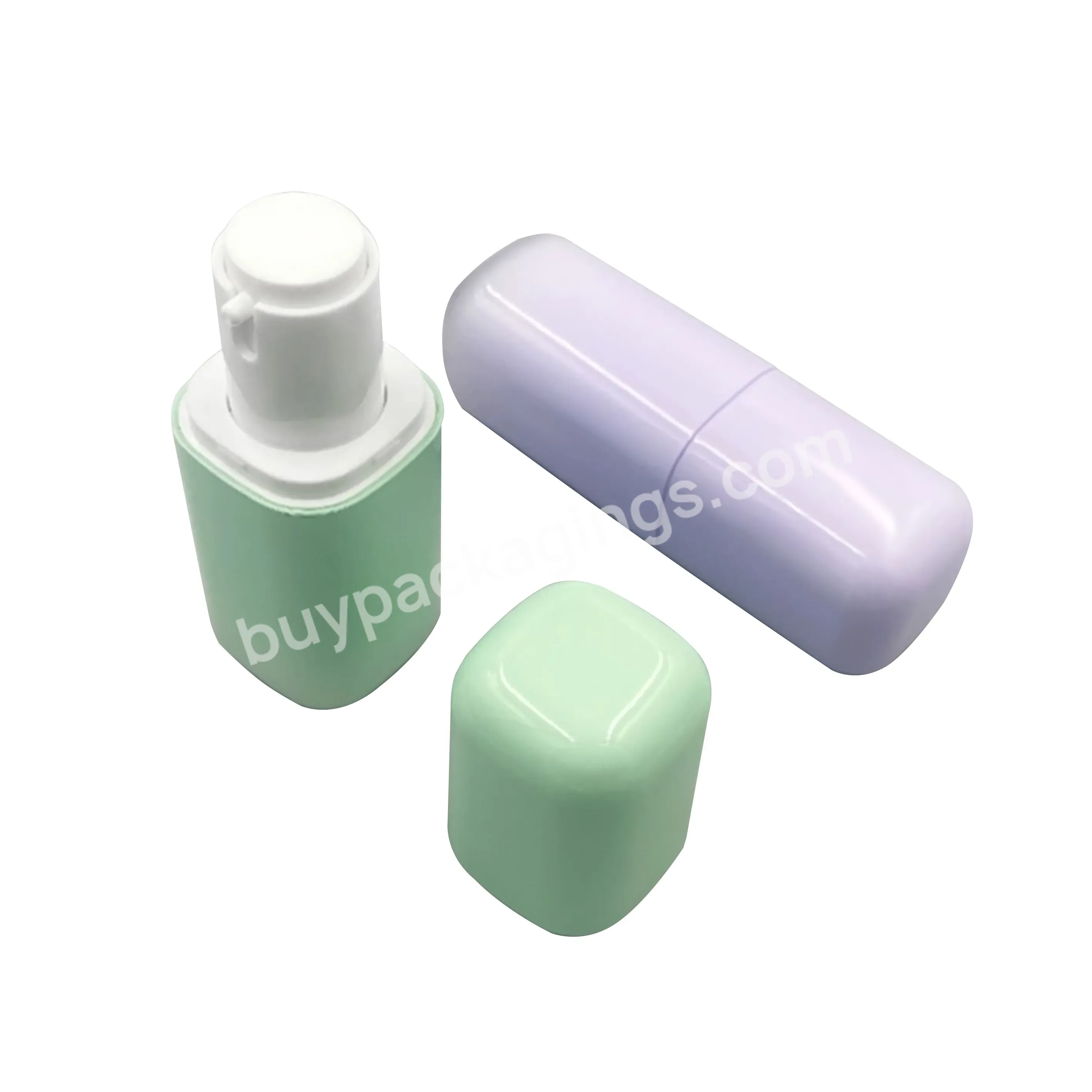 30ml Plastic Bb Cream Bottle Luxury Portable Sunscreen Packaging Bottle Macaron Liquid Foundation Bottle