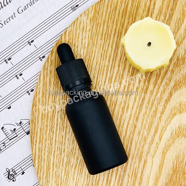 30ml Skincare Dropper Bottle Matte Black Frosted 30 Ml Serum Glass Bottle