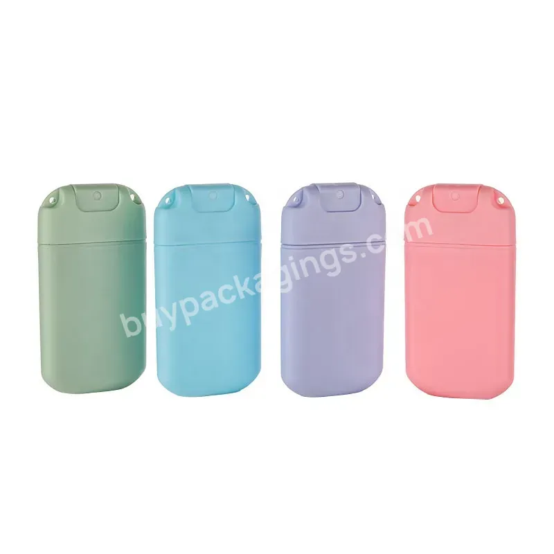 30ml Wholesale Fine Mist Hand Sanitizer Empty Custom Plastic Flat Refillable Alcohol Perfume Credit Card Spray Bottles