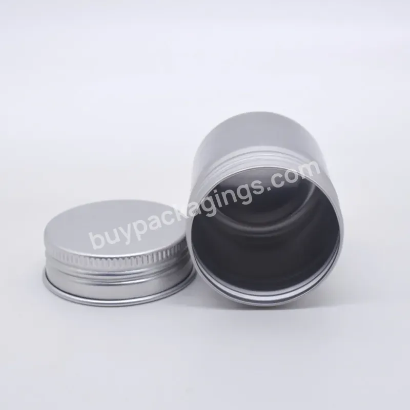 30ml/1oz Metal Can Supplier Custom Empty Tall Round Silver Aluminum Tea Tin Cans With Screw Lid