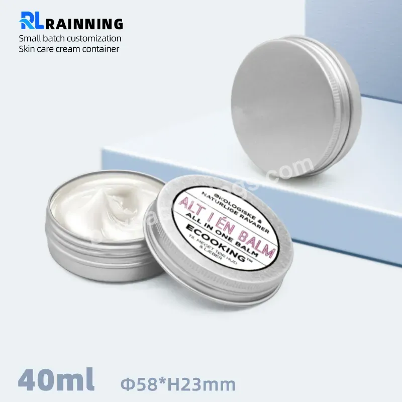30ml/1oz Tin Round Screw Lid Tin Cans For Hair Cream Tea Jar